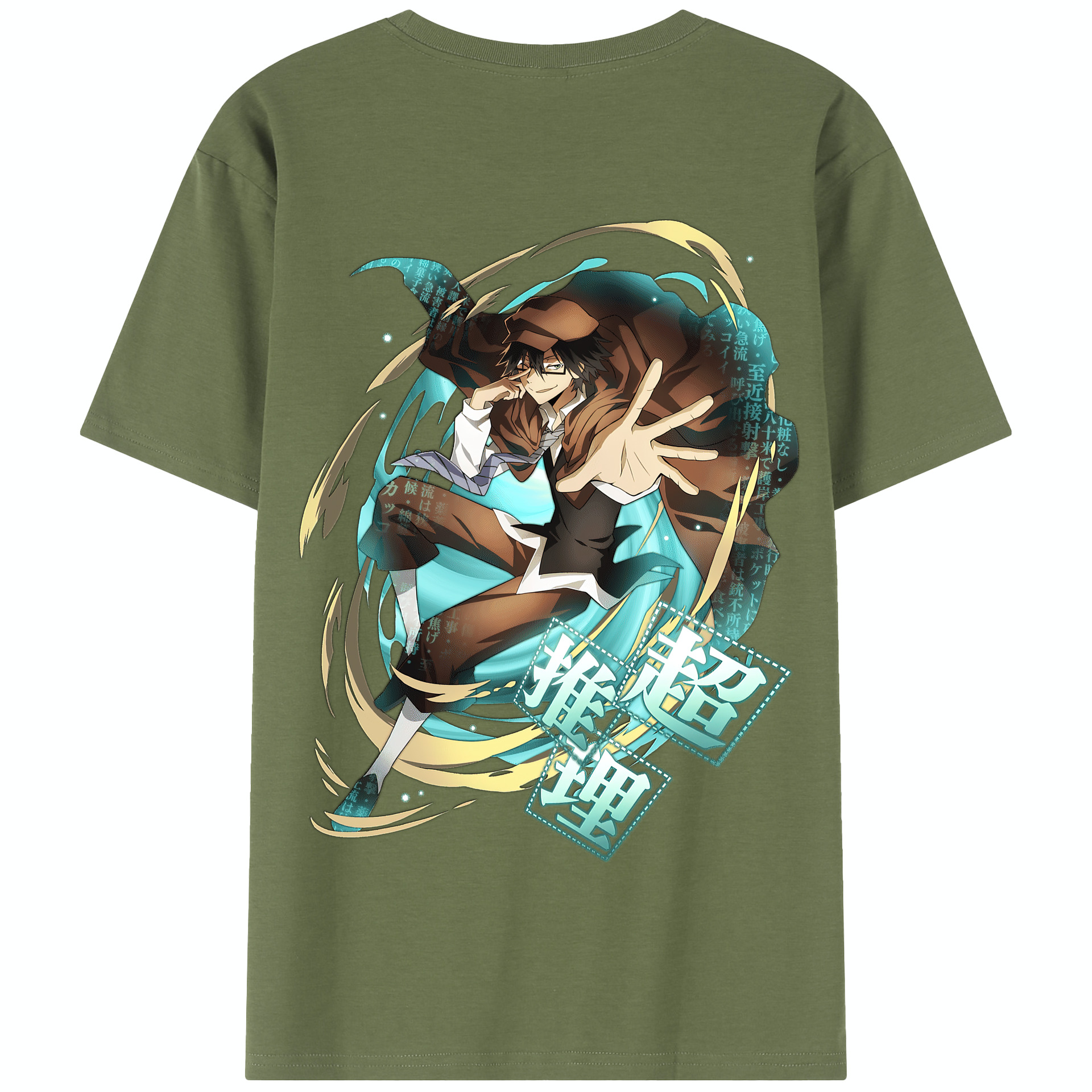 （画像用） 文豪ストレイドッグス Bungo Stray Dogs 綿100％半袖Tシャツ（背面プリント）